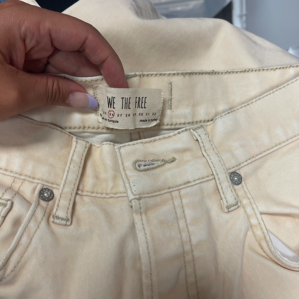 Free People - Velvet Skinny Jean in Ivory - Picture 3 of 5